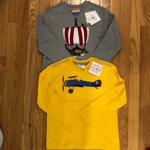 NET. Hanna Andersson boys long sleeve tees Sz 120